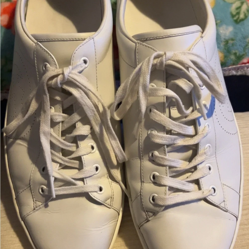 Gucci Embossed White Sole Sneakers - Picture 12 of 15